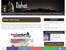 Tablet Screenshot of dubaitrafficfines.net